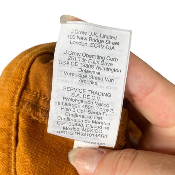 Madewell Burnt Orange High Rise Tapered Pants Jeans SZ 32 - Picture 10 of 10